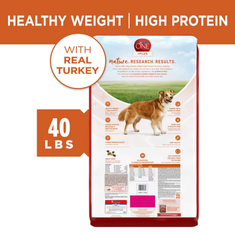 Purina One Plus Healthy Weight High-Protein Formula With Real Turkey 40lb