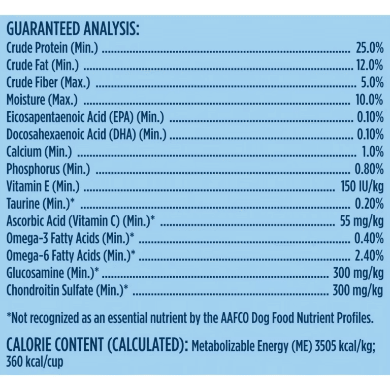 Rachael Ray Nutrish Big Life Guaranteed Analysis